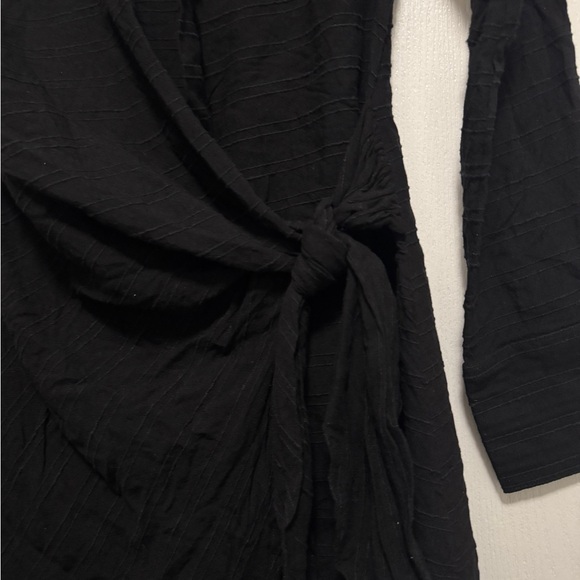 L*Space Black Wrap Mini Dress - Picture 4 of 8